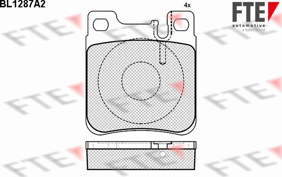 FTE 9010092 - Тормозные колодки, дисковые, комплект autospares.lv