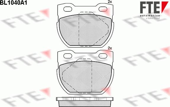 FTE 9010019 - Тормозные колодки, дисковые, комплект autospares.lv