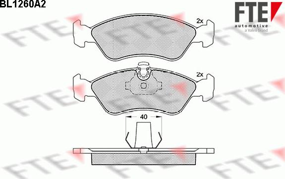 FTE 9010081 - Тормозные колодки, дисковые, комплект autospares.lv