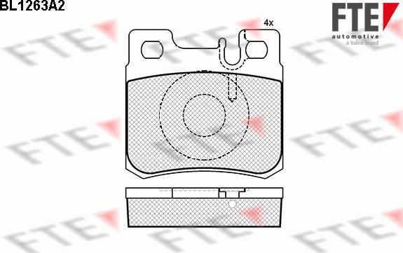 FTE 9010082 - Тормозные колодки, дисковые, комплект autospares.lv