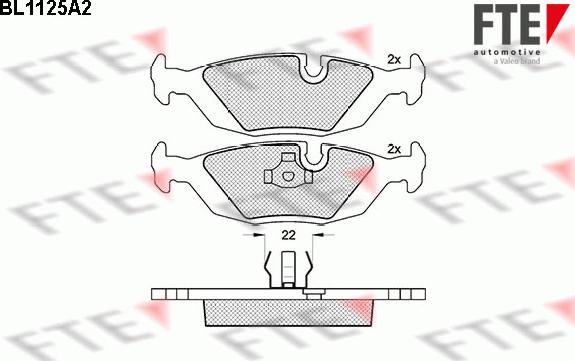 FTE 9010037 - Тормозные колодки, дисковые, комплект autospares.lv