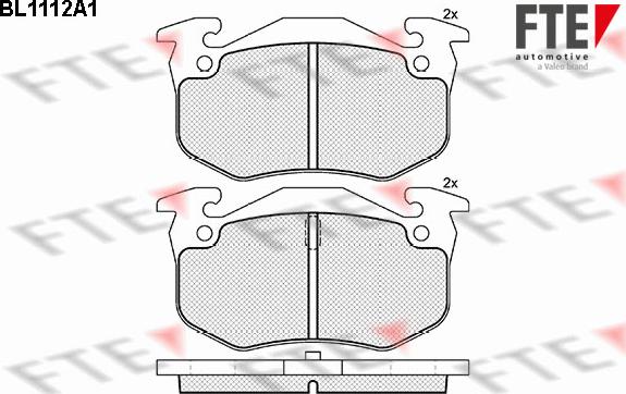 FTE 9010029 - Тормозные колодки, дисковые, комплект autospares.lv