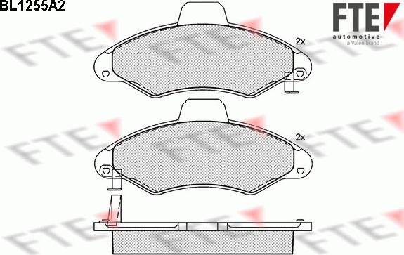 FTE 9010078 - Тормозные колодки, дисковые, комплект autospares.lv