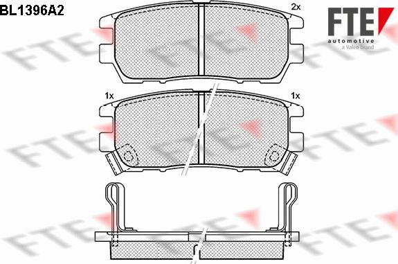 FTE 9010169 - Тормозные колодки, дисковые, комплект autospares.lv