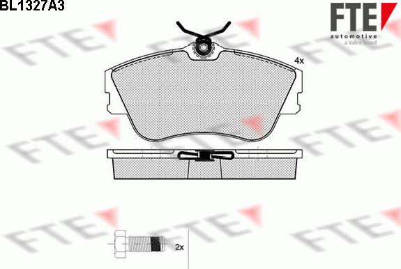 FTE 9010116 - Тормозные колодки, дисковые, комплект autospares.lv