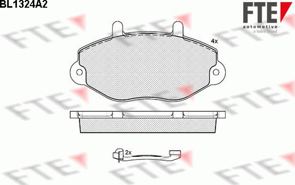 FTE 9010113 - Тормозные колодки, дисковые, комплект autospares.lv