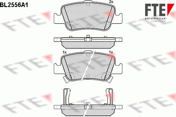 FTE 9010810 - Тормозные колодки, дисковые, комплект autospares.lv