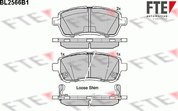 FTE 9010818 - Тормозные колодки, дисковые, комплект autospares.lv