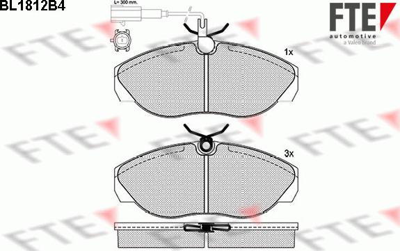 FTE 9010389 - Тормозные колодки, дисковые, комплект autospares.lv