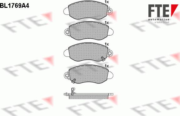 FTE 9010338 - Тормозные колодки, дисковые, комплект autospares.lv