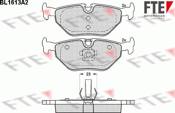 FTE 9010248 - Тормозные колодки, дисковые, комплект autospares.lv