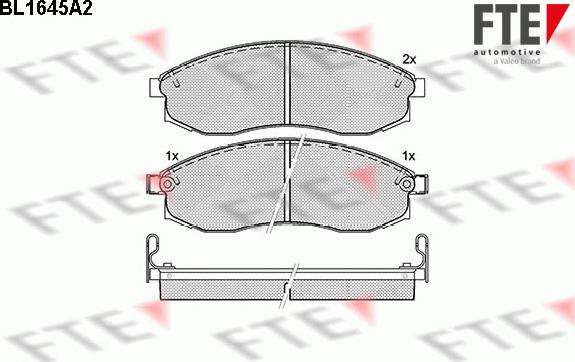 FTE 9010266 - Тормозные колодки, дисковые, комплект autospares.lv