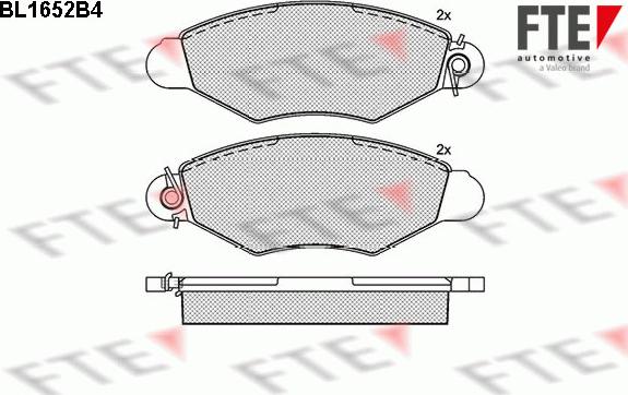 FTE 9010270 - Тормозные колодки, дисковые, комплект autospares.lv