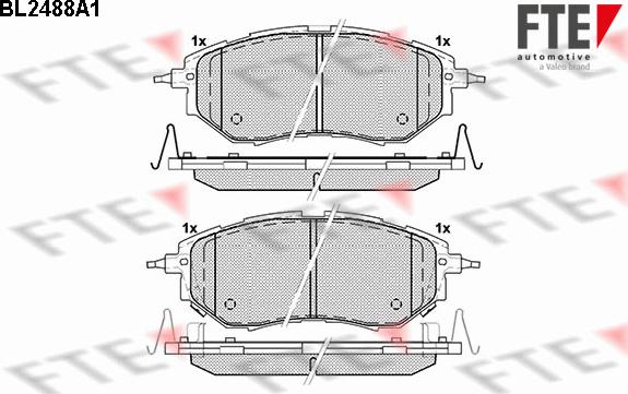 FTE 9010761 - Тормозные колодки, дисковые, комплект autospares.lv