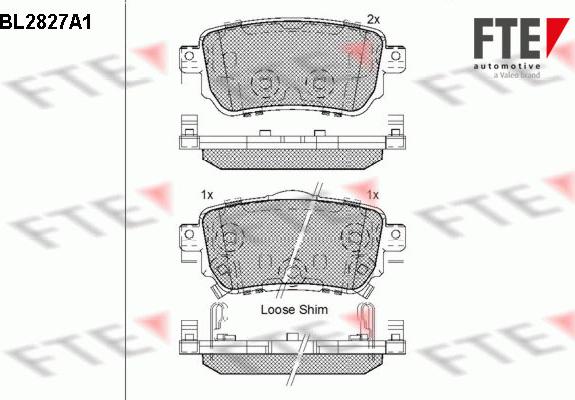 FTE 9011007 - Тормозные колодки, дисковые, комплект autospares.lv