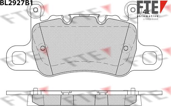 FTE BL2927B1 - Тормозные колодки, дисковые, комплект autospares.lv