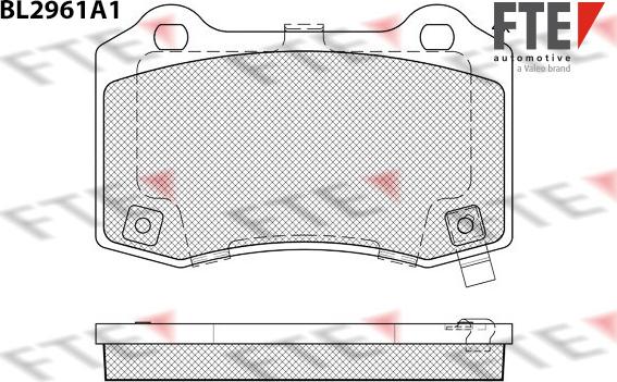 FTE 9011204 - Тормозные колодки, дисковые, комплект autospares.lv