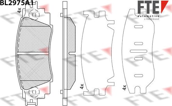 FTE 9011221 - Тормозные колодки, дисковые, комплект autospares.lv