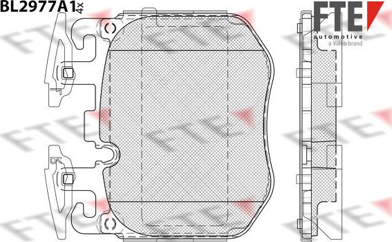 FTE 9011223 - Тормозные колодки, дисковые, комплект autospares.lv