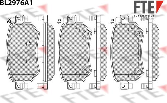 FTE 9011222 - Тормозные колодки, дисковые, комплект autospares.lv