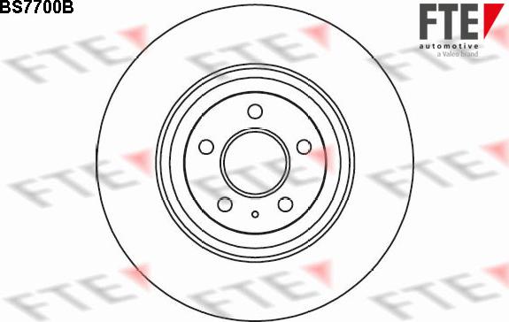 FTE BS7700B - Тормозной диск autospares.lv