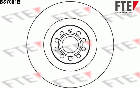 FTE BS7081B - Тормозной диск autospares.lv