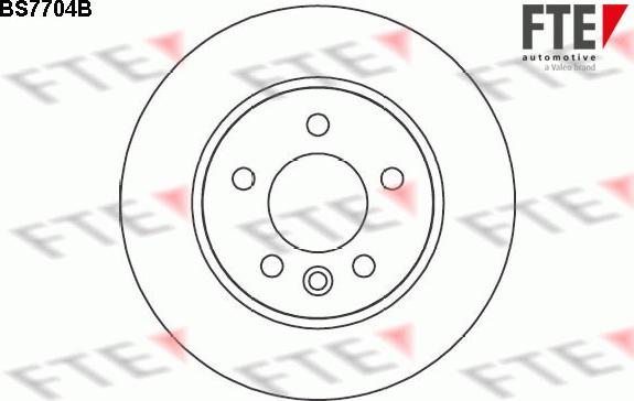 FTE 9081009 - Тормозной диск autospares.lv