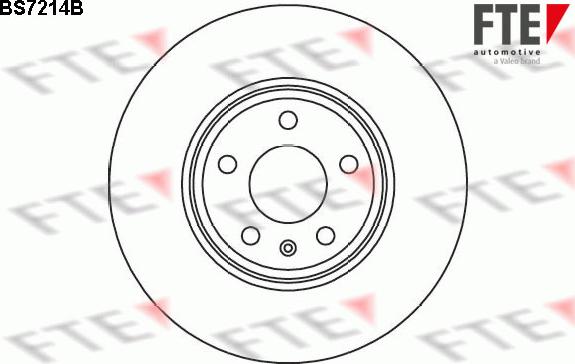 FTE BS7214B - Тормозной диск autospares.lv