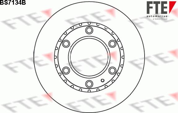 FTE BS7134B - Тормозной диск autospares.lv