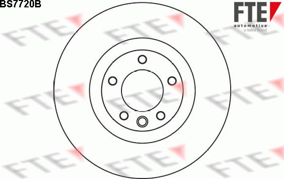 FTE 9081294 - Тормозной диск autospares.lv