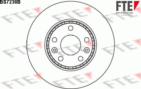 FTE 9081219 - Тормозной диск autospares.lv