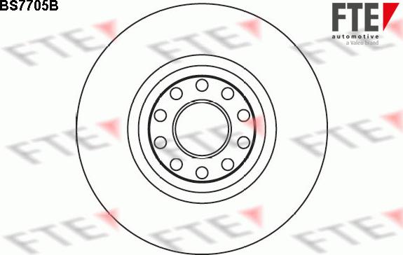 FTE BS7705B - Тормозной диск autospares.lv