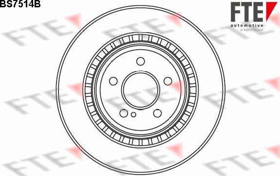 FTE 9081274 - Тормозной диск autospares.lv