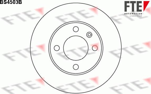 FTE BS4503B - Тормозной диск autospares.lv