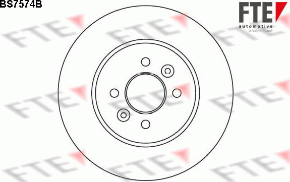 FTE 9082134 - Тормозной диск autospares.lv