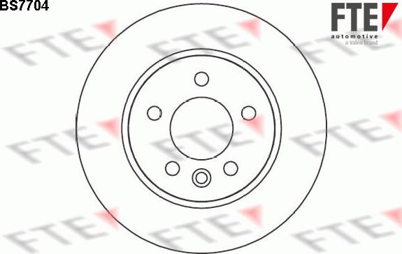 FTE 9071050 - Тормозной диск autospares.lv