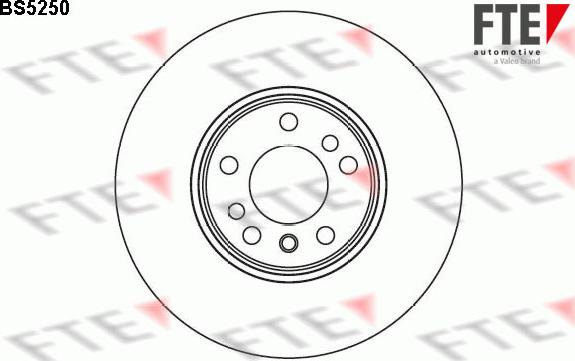 FTE BS5250 - Тормозной диск autospares.lv