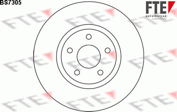 FTE BS7305 - Тормозной диск autospares.lv