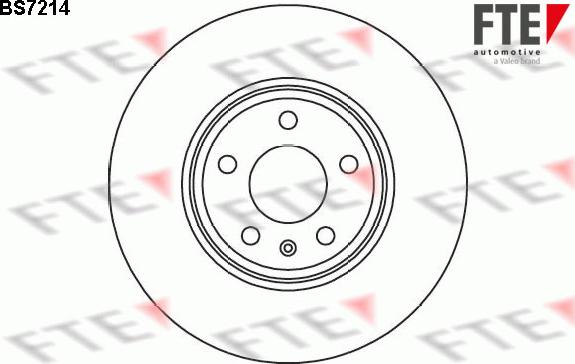 FTE BS7214 - Тормозной диск autospares.lv