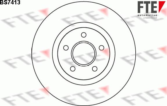 FTE 9071080 - Тормозной диск autospares.lv