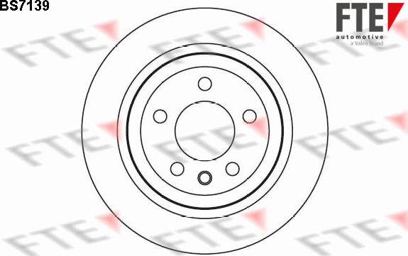 FTE BS7139 - Тормозной диск autospares.lv