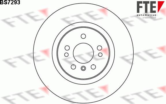 FTE BS7293 - Тормозной диск autospares.lv