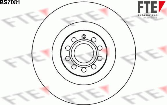 FTE BS7081 - Тормозной диск autospares.lv