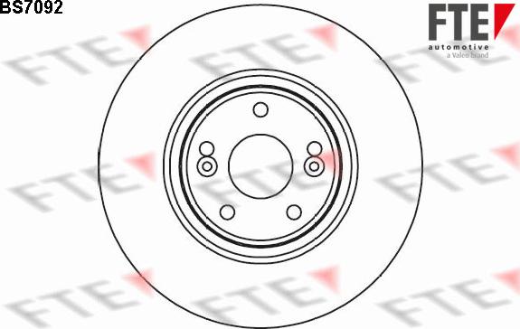 FTE 9071140 - Тормозной диск autospares.lv