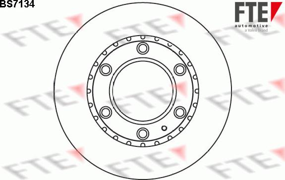 FTE 9071141 - Тормозной диск autospares.lv