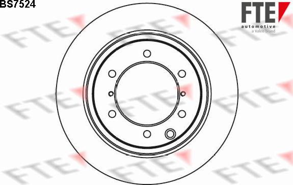 FTE BS7524 - Тормозной диск autospares.lv