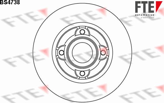 FTE 9071189 - Тормозной диск autospares.lv