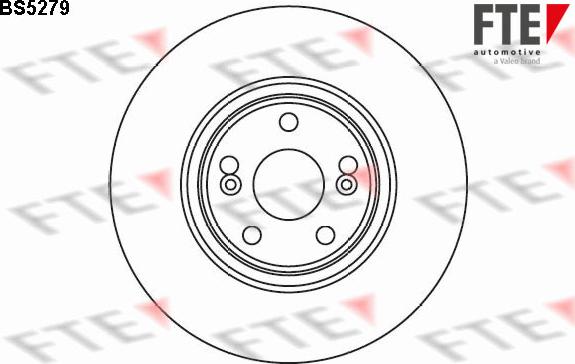 FTE BS5279 - Тормозной диск autospares.lv