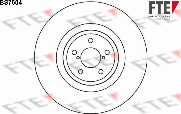 FTE BS7604 - Тормозной диск autospares.lv