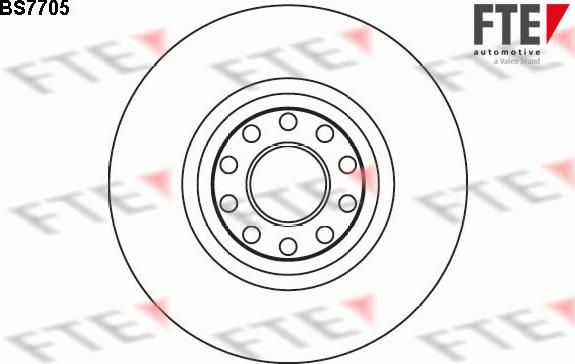 FTE 9071357 - Тормозной диск autospares.lv